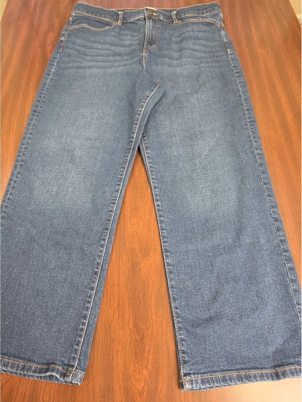 Loft Outlet Straight Jeans Size 14 Blue Denim Casual Mom Jeans Y2K Indie Clean